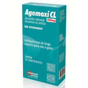 Antimicrobiano Agemoxi CL 250mg Cães e Gatos 10 comprimidos (cópia)