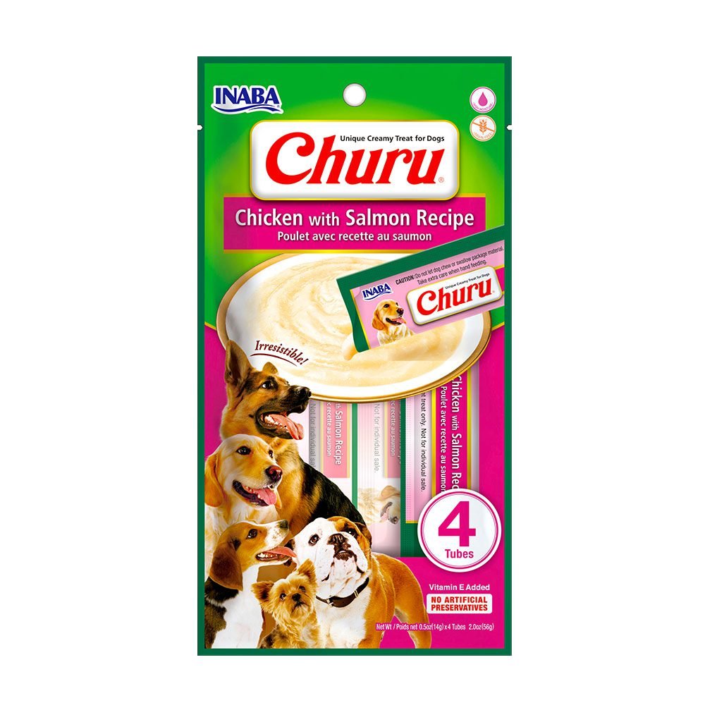 CHURU CÃES SABOR FRANGO COM SALMÃO